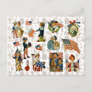 Vintage 4th of July Holiday Postcard