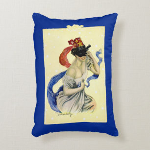 Vintage 4th of July Patriotic Masquerade Party Accent Pillow