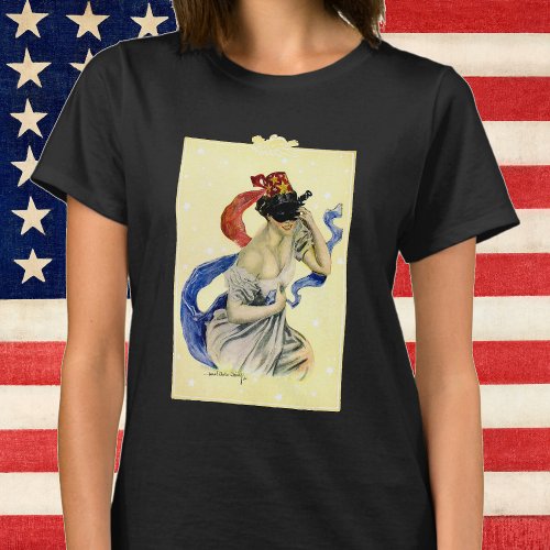 Vintage 4th of July Patriotic Masquerade Party T_Shirt