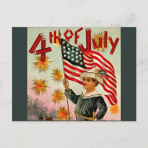 Vintage 4th of July Postcard