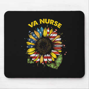 Vintage 4th Of July Va Nurse Patriotic Real Americ Mouse Pad