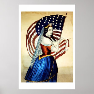 Vintage 4th Of July vintage Poster