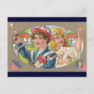Vintage 4th postcard
