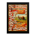Vintage 50 Famous Native American Indian Chiefs Acrylic Print