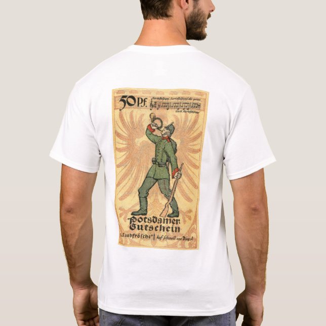 Vintage 50 Pfennig Notgeld Potsdam T-shirt (Back)