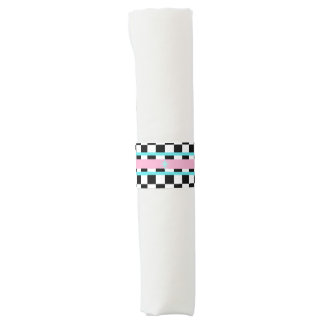 Vintage 50s 1950's Diner Sock Hop Birthday Star Napkin Bands