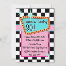 Vintage 50s 1950's Rock and Roll Sock Hop Birthday