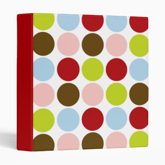 Vintage 50s Big Dots Custom Avery Binder