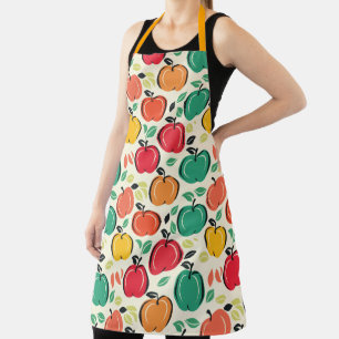 Vintage 50s Style Retro Apple Orchard Harvest Apron