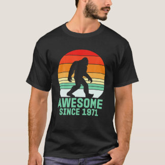 Vintage 50Th Birthday 1971, Bigfoot 50Th Birthday T-Shirt