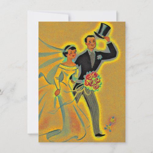 Vintage 50th Golden Anniversary Invitations Invite