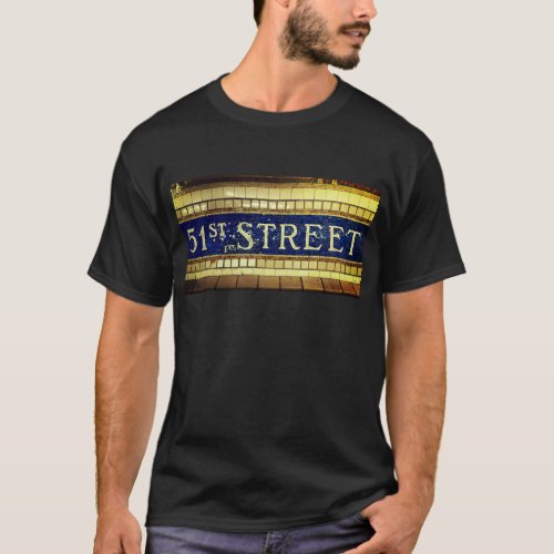 Vintage 51st Street Manhattan New York City T_Shirt