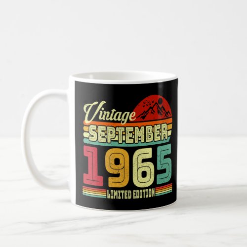 Vintage 57th Birthday Awesome Since September 1965 Coffee Mug