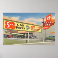 Vintage 5 min Car Wash