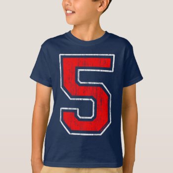 Vintage #5 T-shirt by DeluxeWear at Zazzle