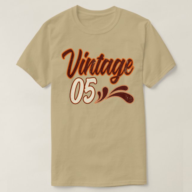 Vintage 5 Years Old Birthday T-Shirt (Design Front)