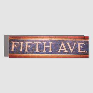 Vintage 5th Avenue - Manhattan, New York City Car Magnet