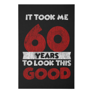 Vintage 60 Years Old Funny 60th Birthday Gift Faux Canvas Print