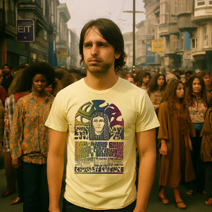 Vintage 60's Cover / Event Psychedelic Art T-Shirt