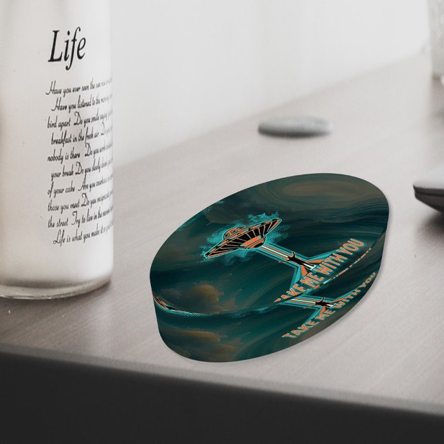 Vintage 60's Style Flying Saucer  Paperweight (Creator Uploaded)