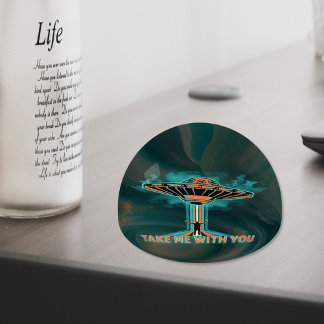 Vintage 60's Style Flying Saucer Paperweight