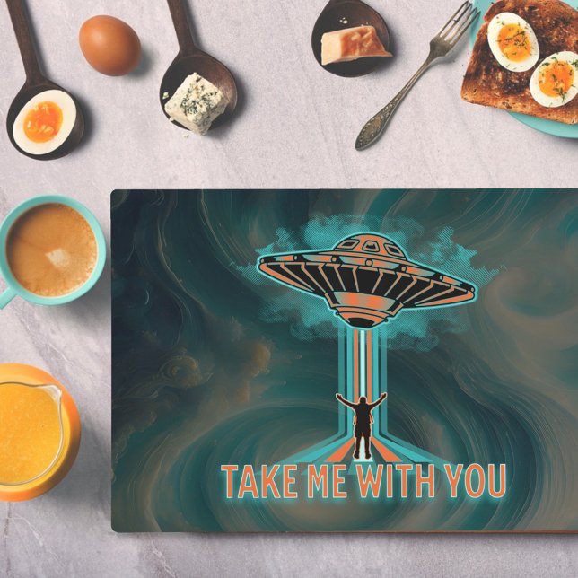 Vintage 60's Style Flying Saucer  Placemat (Creator Uploaded)