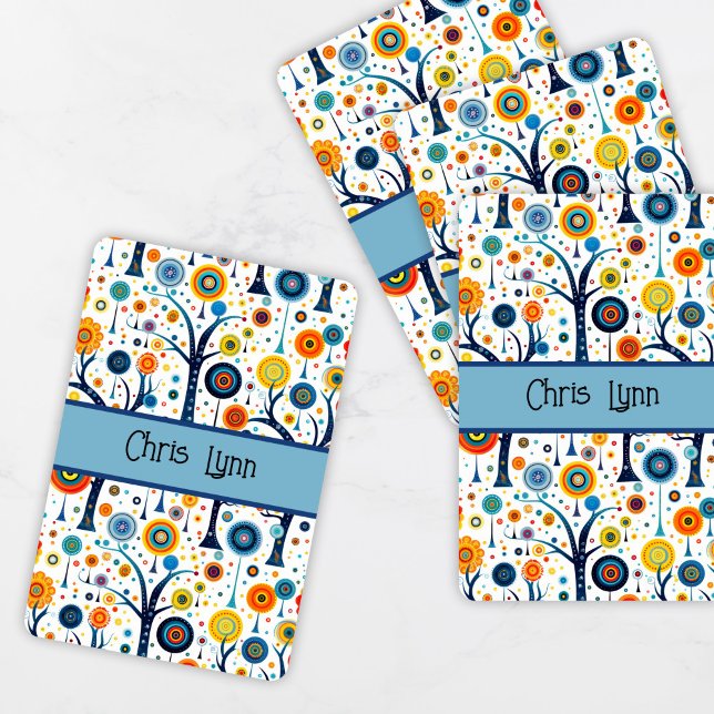 Vintage 60s Vibe Mod Flowers Poker Cards (Creator Uploaded)