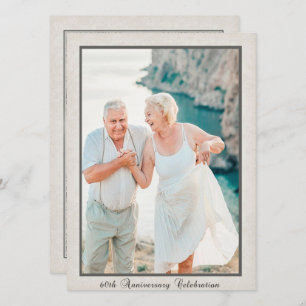 Vintage 60th Anniversary Celebration Invitation