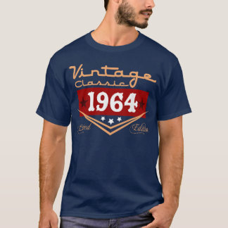 Vintage 60th Birthday Decorations Vintage 1964 fam T-Shirt