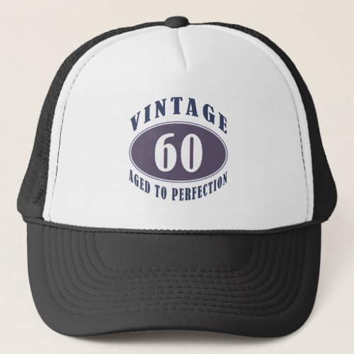 Vintage 60th Birthday Gifts For Men Trucker Hat