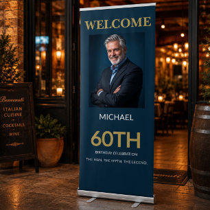 Vintage 60th Birthday Welcome Sign