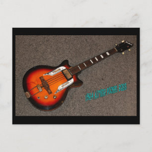 Vintage '64 Airline Bass Postcard