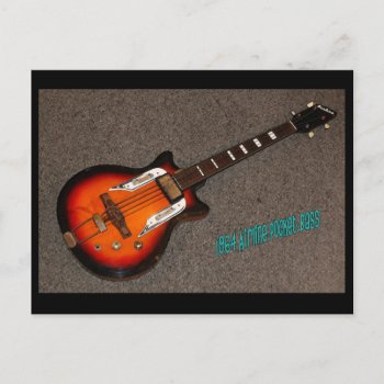Vintage '64 Airline Bass Postcard by slowtownemarketplace at Zazzle