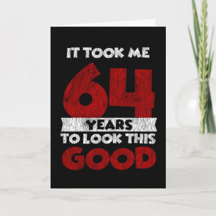 Vintage 64 Years Old Funny 64th Birthday Gift Card