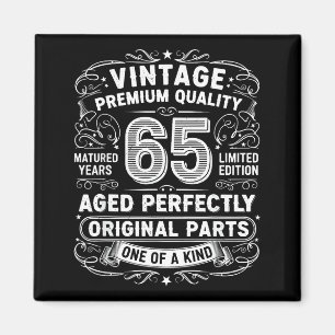 Vintage 65 Years Ago 65th Birthday Shirts For Wome Magnet