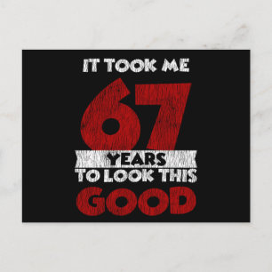 Vintage 67 Years Old Funny 67th Birthday Gift Postcard