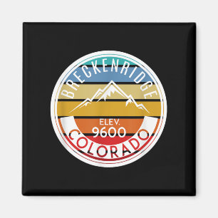 Vintage 70s 80s Breckenridge Colorado Rocky Mounta Magnet
