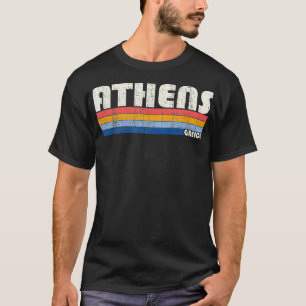 Vintage 70s 80s Style Athens Greece T-Shirt