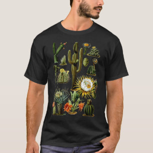Vintage 70s Boho Botany Botanical Cactus Succulent T-Shirt