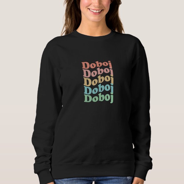 Vintage 70's Bosnia Herzegovina Hippie City - Retr Sweatshirt (Front)