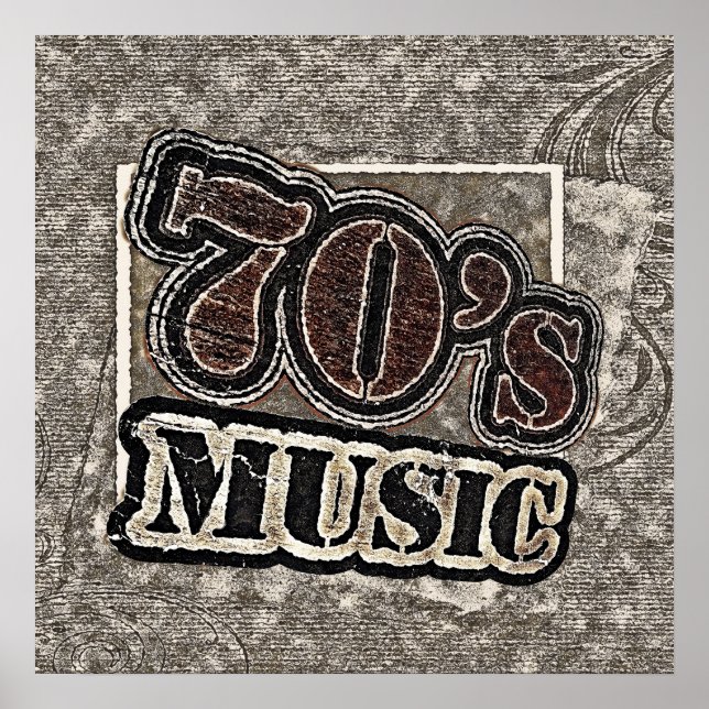 Vintage 70's Music - Poster (Front)