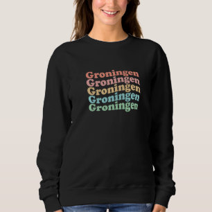 Vintage 70's Netherlands Hippie City - Retro Groni Sweatshirt