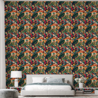 Vintage 70s Retro Wallpaper – Nostalgic Earthy 