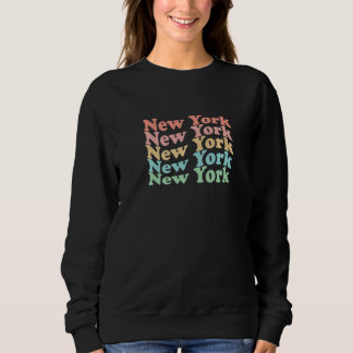 Vintage 70's USA Hippie State  Retro New York Sweatshirt