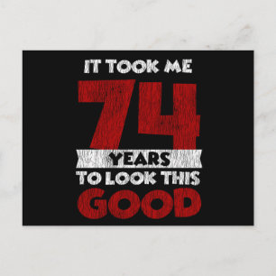 Vintage 74 Years Old Funny 74th Birthday Gift Postcard