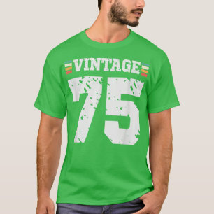 Vintage 75 Year Old Happy 75th Birthday Fun Sports T-Shirt