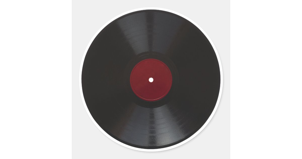 Vintage 78 rpm record transparent PNG Classic Round Sticker | Zazzle