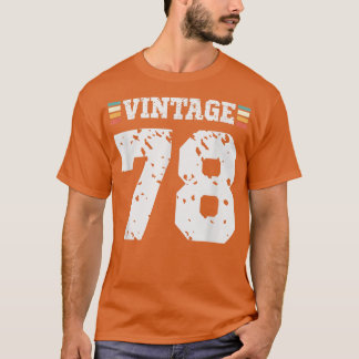 Vintage 78 Year Old Happy 78th Birthday Fun Sports T-Shirt
