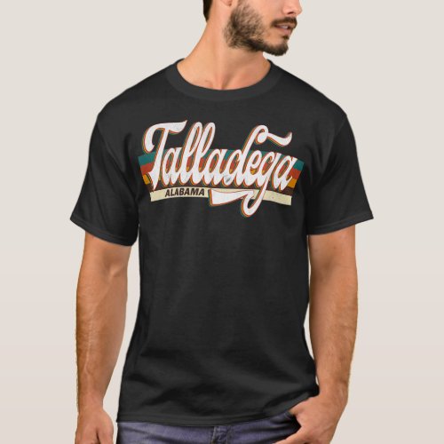 Vintage 80s 70s Talladega Retro Alabama  T_Shirt