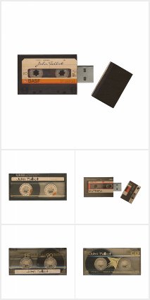 Vintage 80s Audio Tape cassette USB Flash Drive